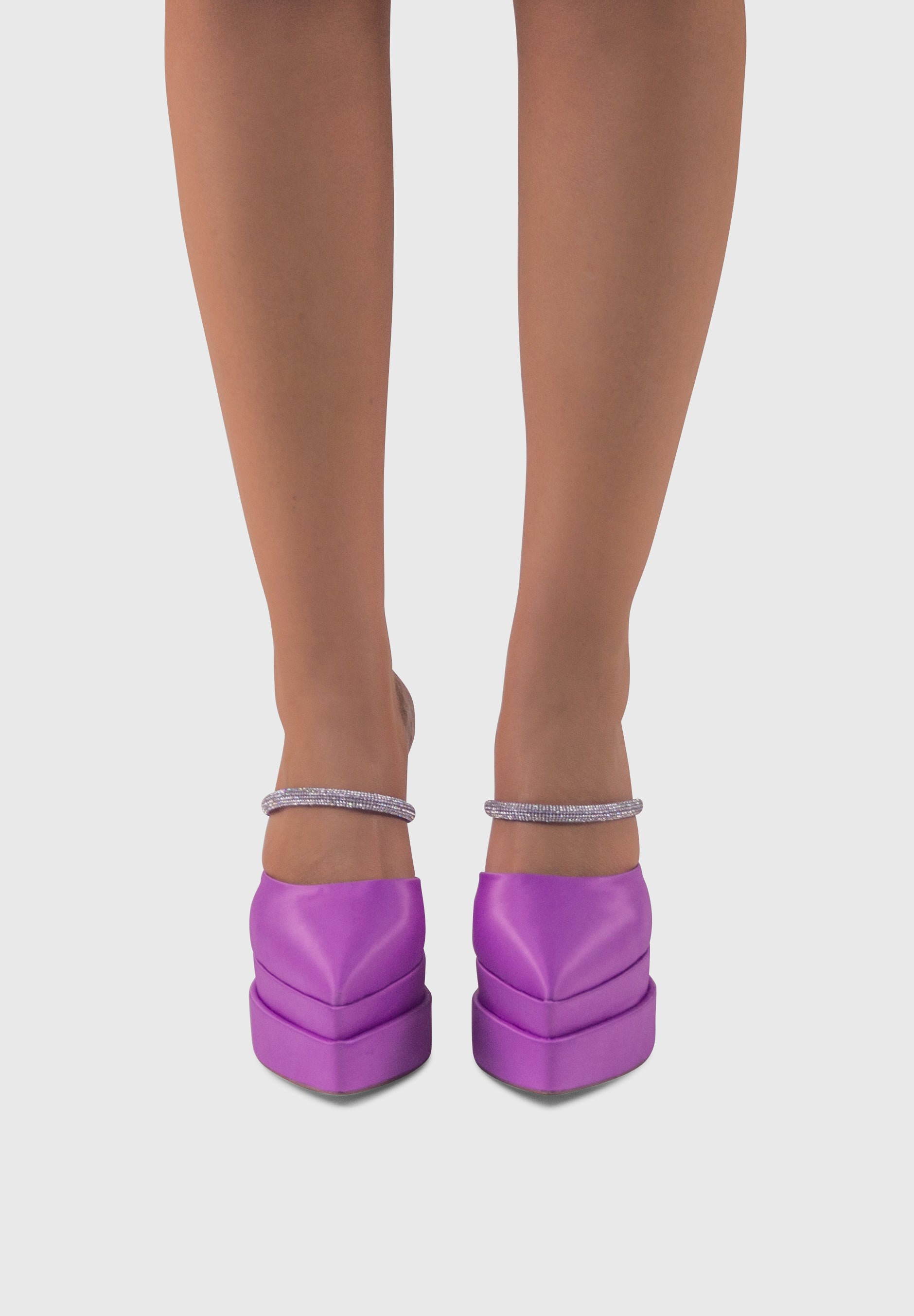 PANDORA Lilla - Mules tacchi alti con plateau | ENPOSH