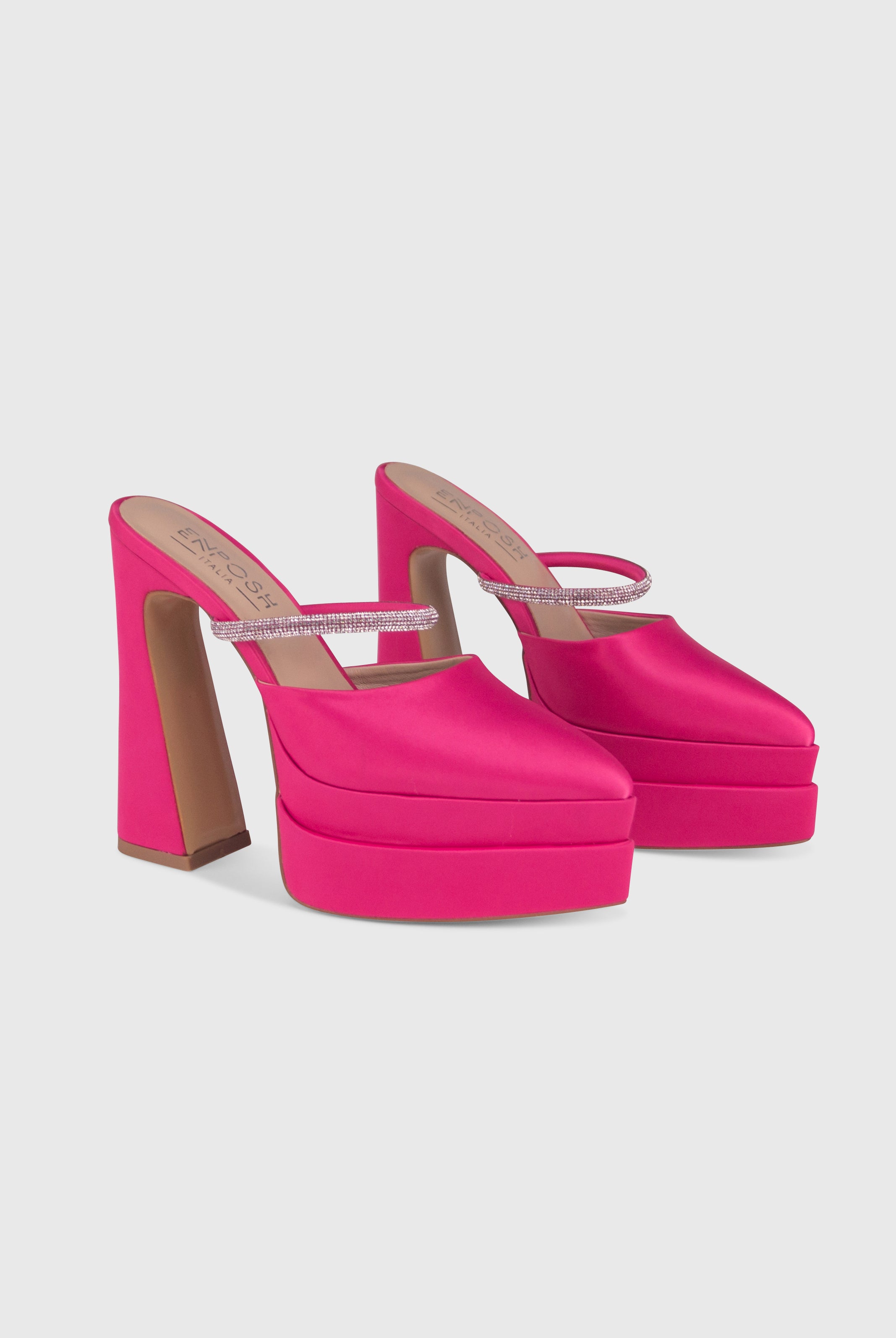 PANDORA Rosa - Mules tacchi alti con plateau | ENPOSH