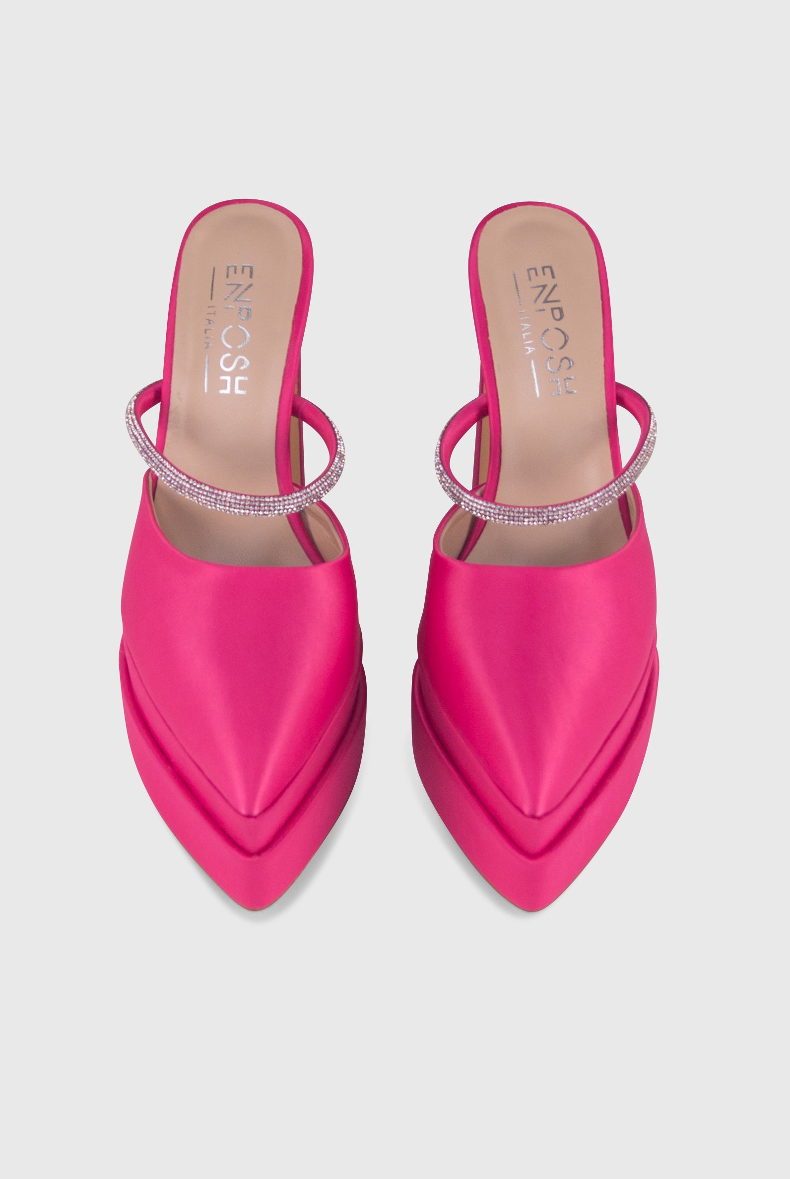 PANDORA Rosa - Mules tacchi alti con plateau | ENPOSH