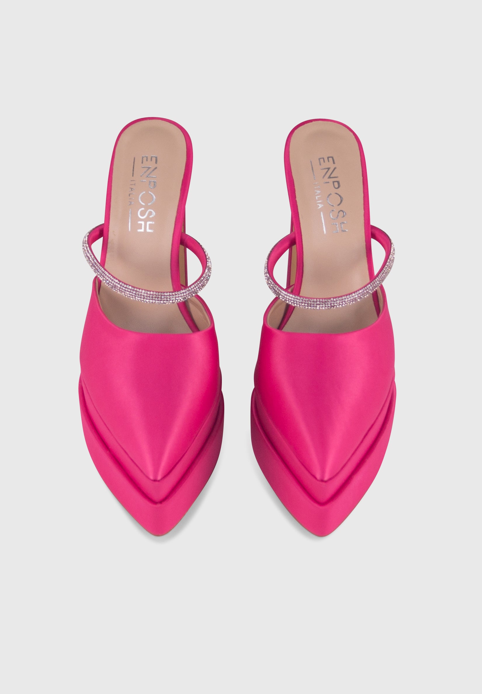 PANDORA Rosa - Mules tacchi alti con plateau | ENPOSH