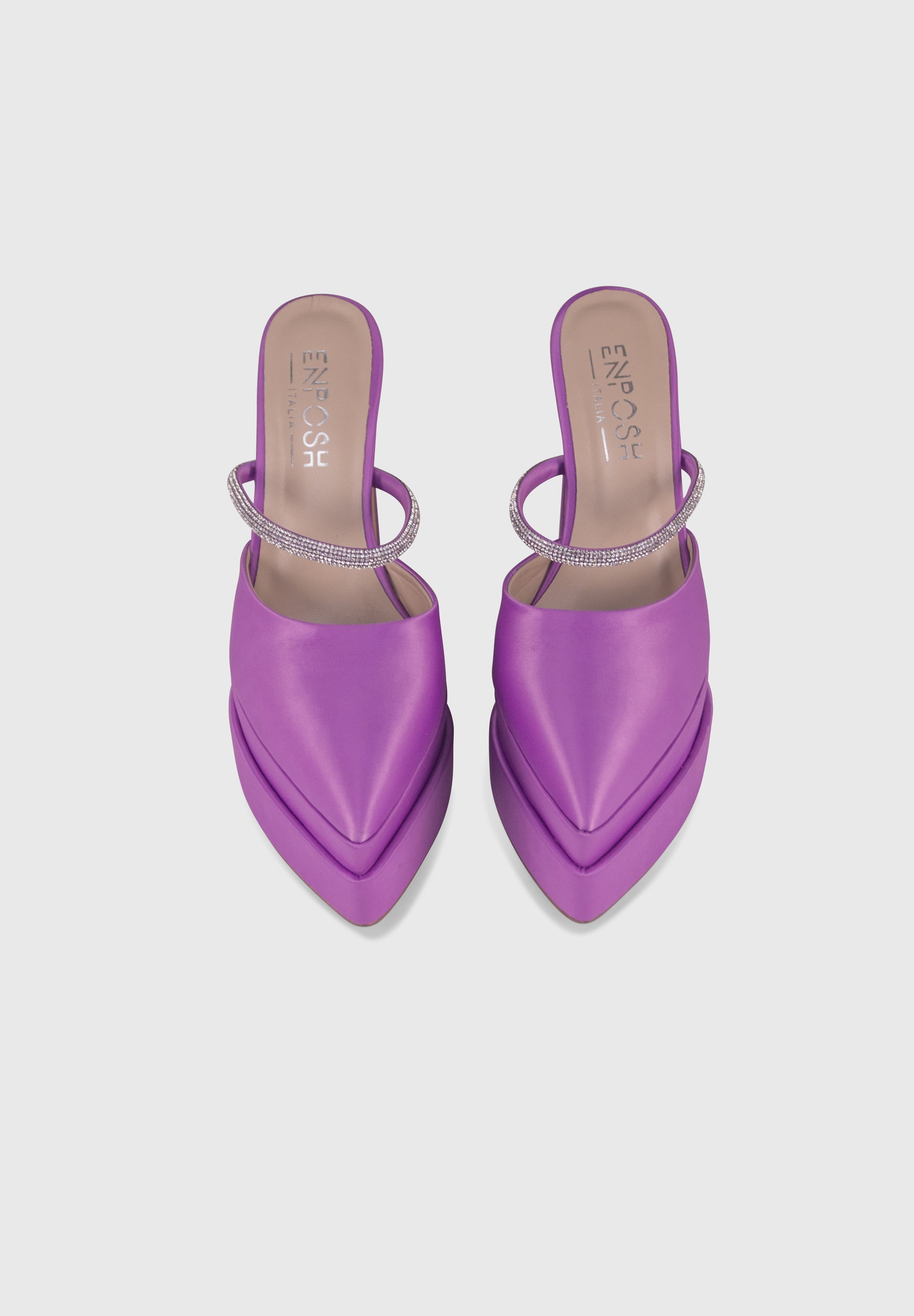 PANDORA Lilla - Mules tacchi alti con plateau | ENPOSH