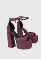 NATY Malva - Sandali plateau alto e lacci in caviglia | ENPOSH