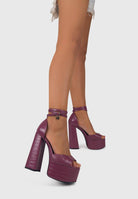 NATY Malva - Sandali plateau alto e lacci in caviglia | ENPOSH